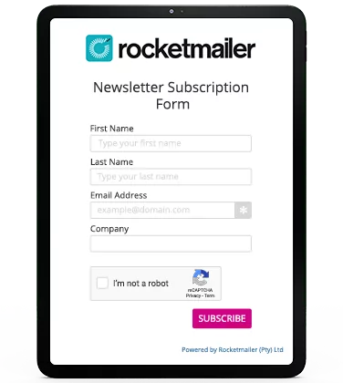 newsletter subscription form